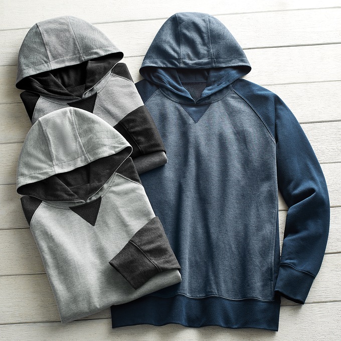 3-Pack Hoodies, Gray Black Blue, large