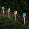 Set of 4 Multicolored Solar Lights, , large