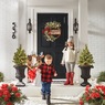 Merry Christmas Eucalyptus Berry Wreath, , large