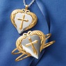 Two-Tone Heart Cross Wings Jewelry, , large