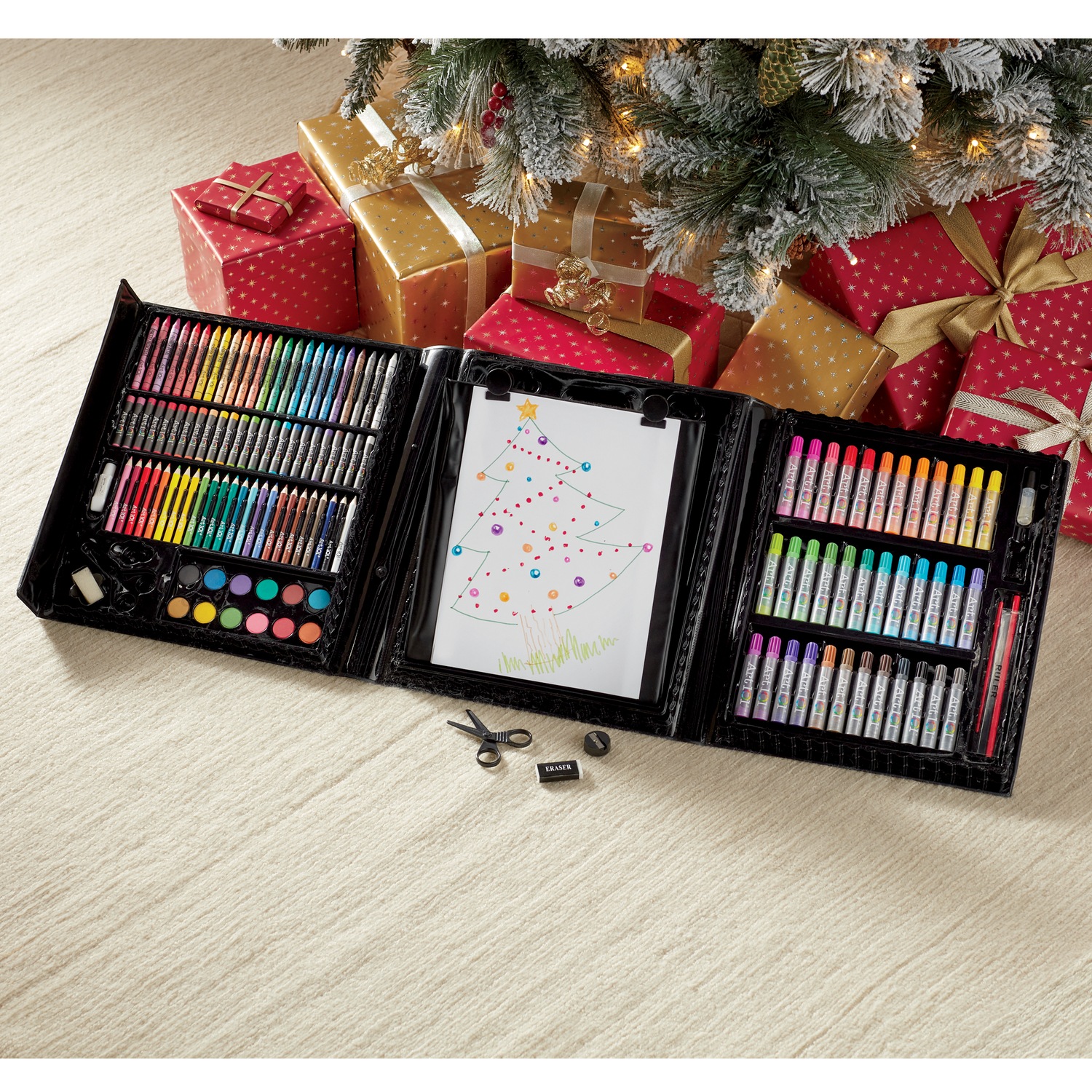 Art 101 Budding Artist Doodle & Color Easel Art Set | Swiss Colony