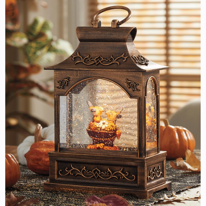Lit Harvest Waterglobe, , large
