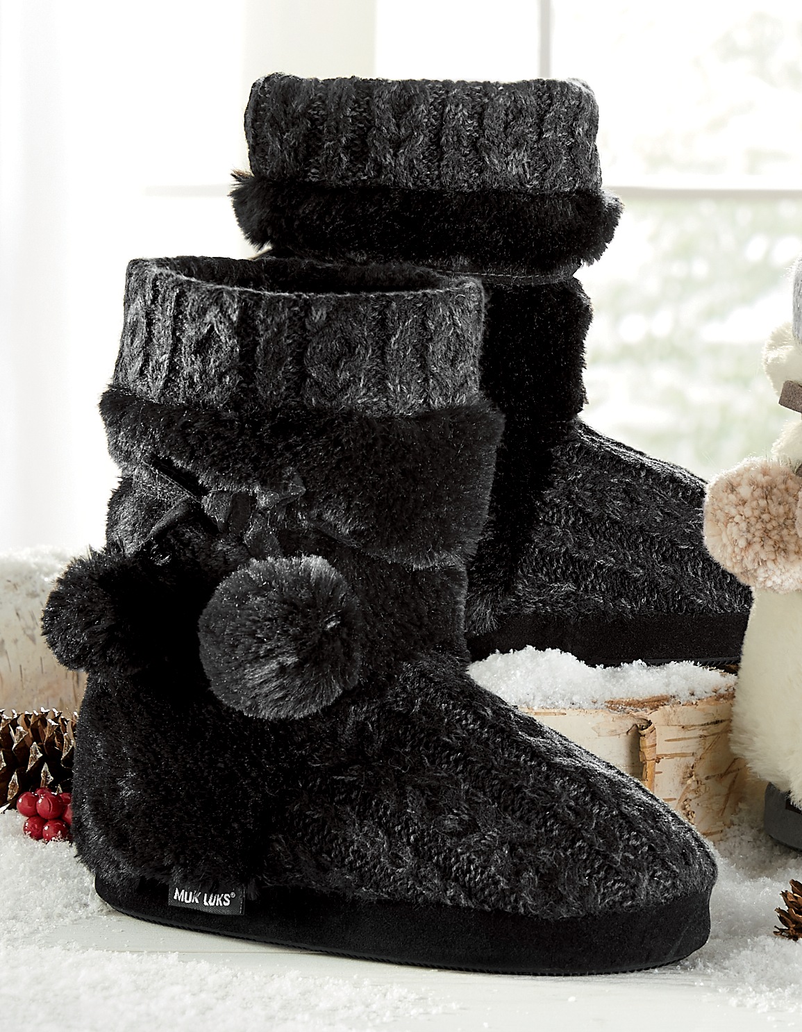 MUK LUKS Women's Delanie Slipper Boot 
