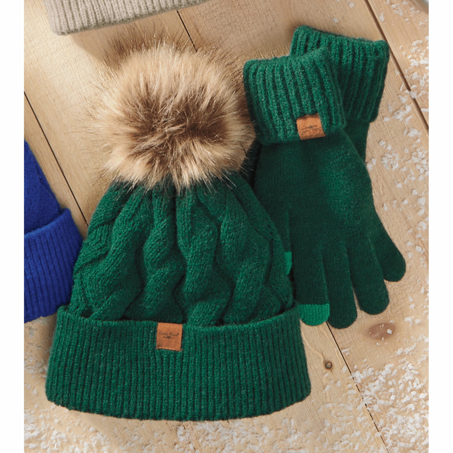 Britt's Knits Mainstay Hat and Tech Glove Set | Swiss Colony