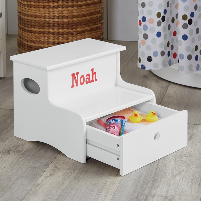 Kids Storage Step Stool Swiss Colony