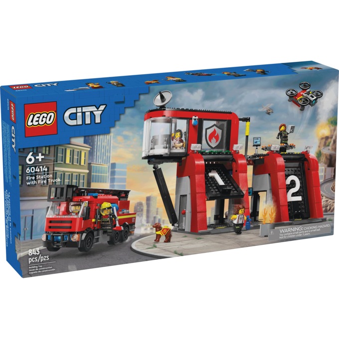 LEGO City Fire Station With Fire Truck Swiss Colony