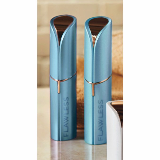 Finishing Touch Flawless Facial Hair Remover, Blue, large