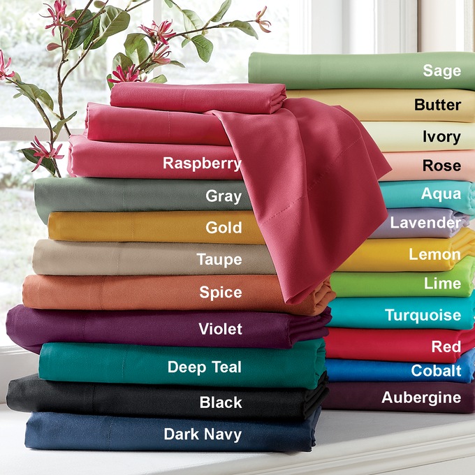 Color Connection Microfiber Sheet Set, , large