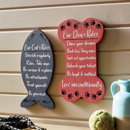 Pet Rules Wall Art, , large