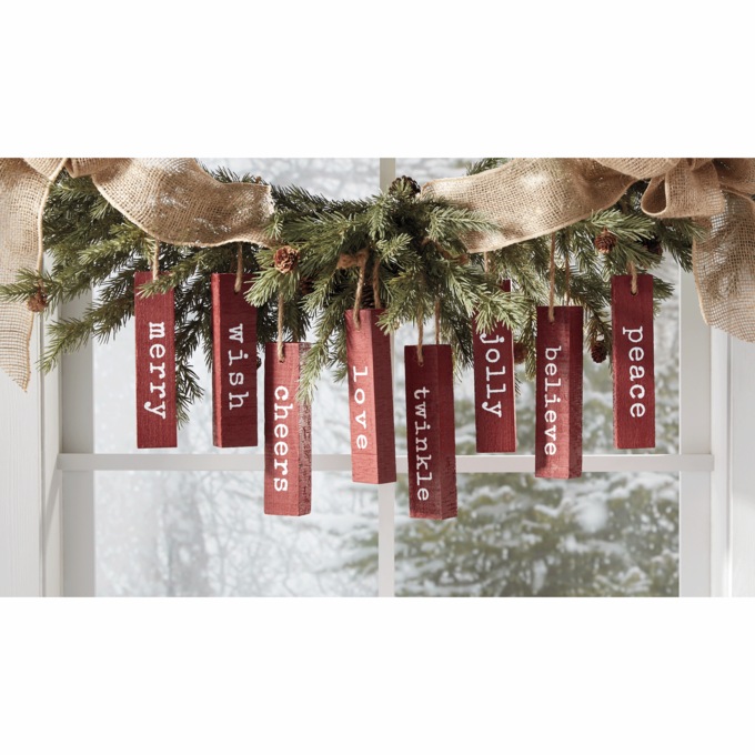 Set of 8 Christmas Sentiment Blocks, , large