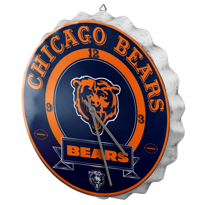 NFL Bottle Cap Wall Clock, , large