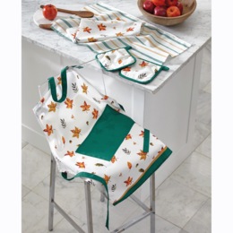 Harvest Leaf Potholder and Towel Set and Apron, , large