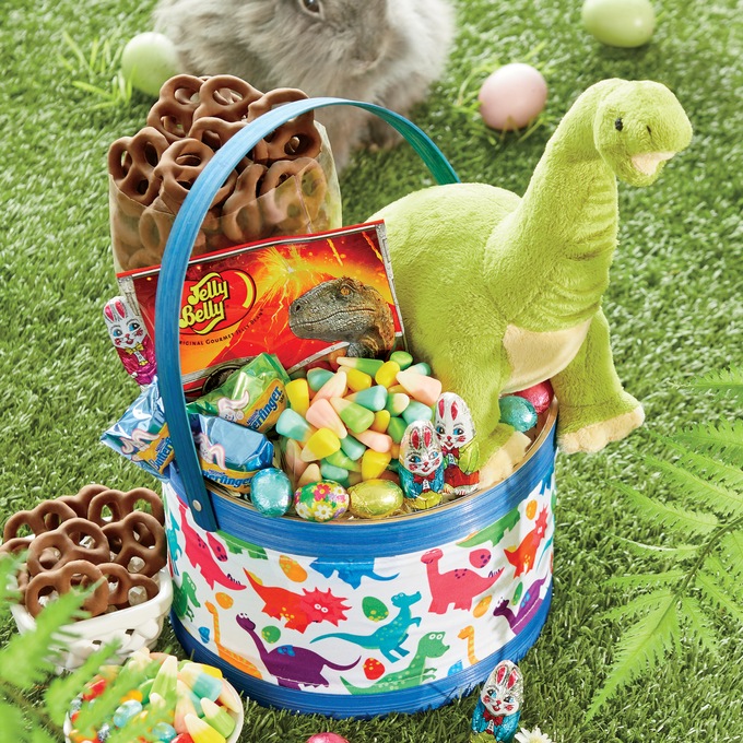 Easter Dino Basket, , large