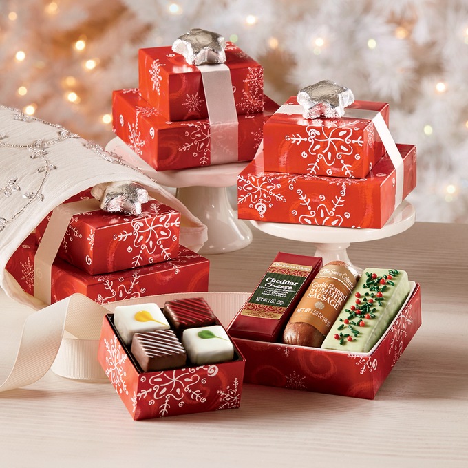 3 Mini Food Gift Towers Swiss Colony