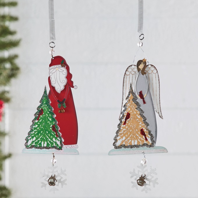 Santa or Angel Christmas Bouncy D&eacute;cor, , large