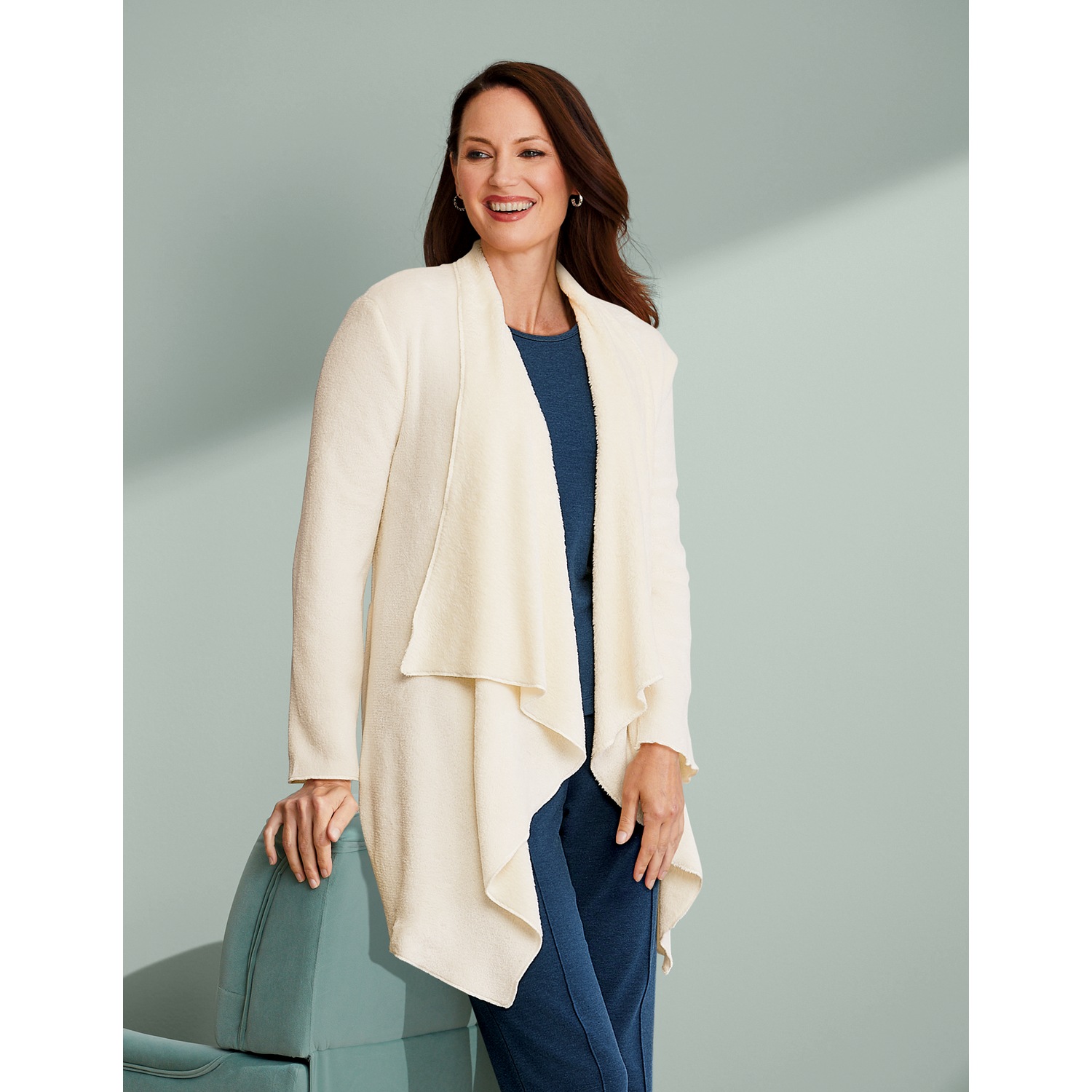 Fleece Lounge Cardigan Swiss Colony