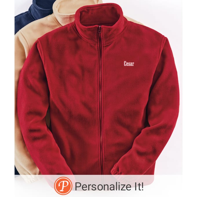 Men's Personalized Fleece Jacket, , large