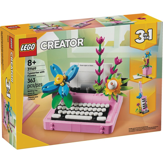 LEGO Creator 3-in-1 Typewriter with Flowers, , large