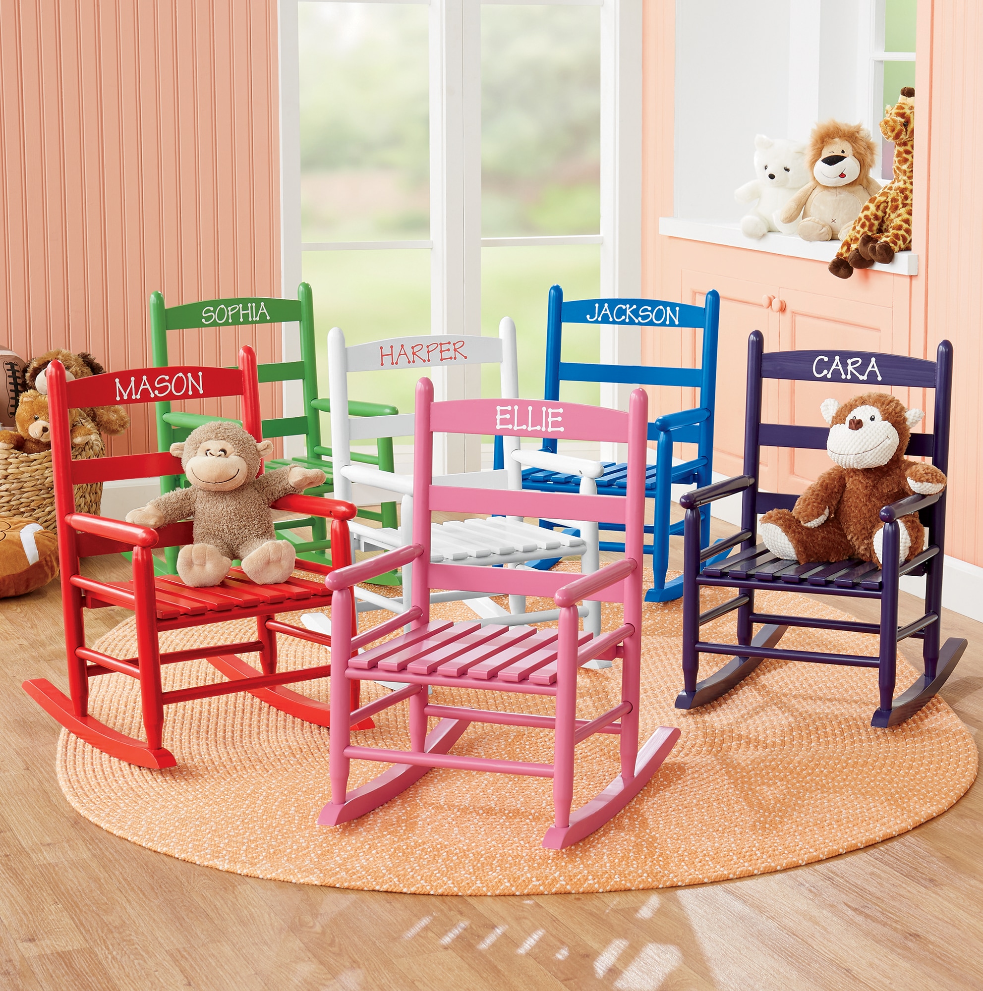personalized childs rocking chair