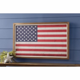Framed American Flag D&eacute;cor, , large