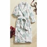 Textured Cozy Robe in Soft Fleece with Belt and Pockets, , large