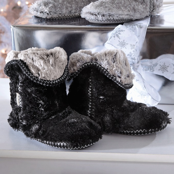 Dearfoams Beth Furry Bootie, , large