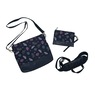 Personalized 3-Piece Weekender Travel Bag Set, Navy Floral, large