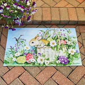 Bunny Basket Mat - 18" X 30", , large