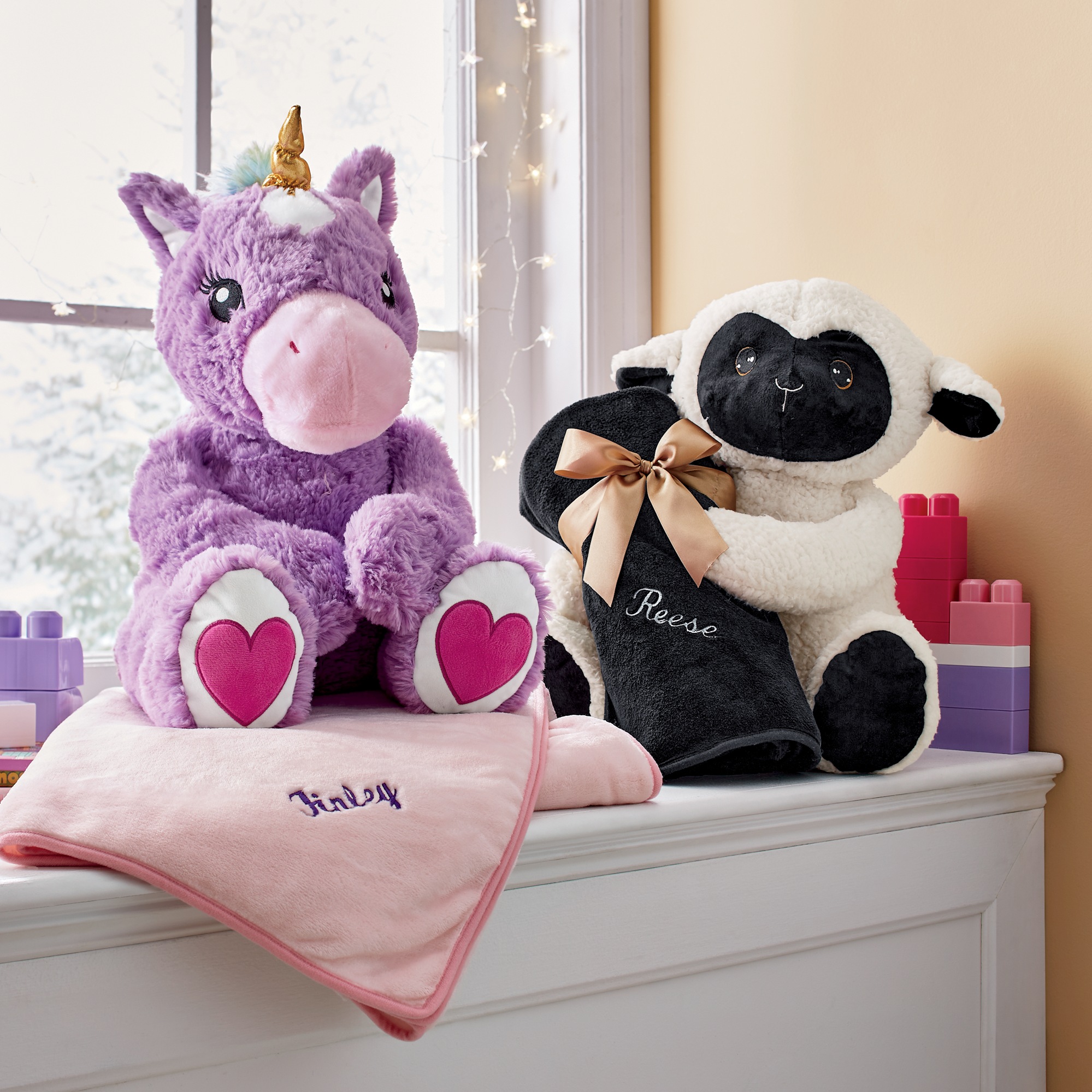 plush animal blanket