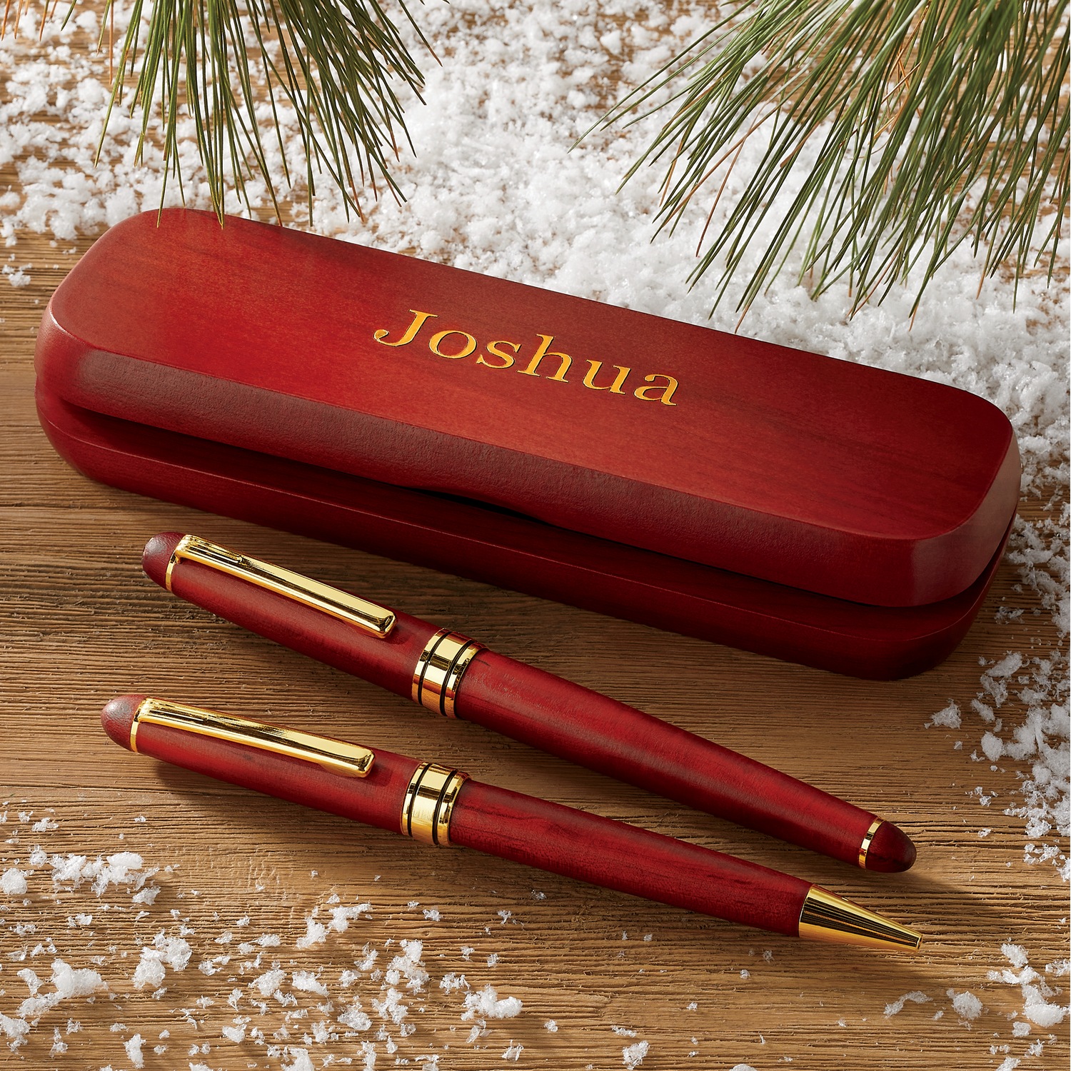 Wood Pen Set in Gift Box Swiss Colony