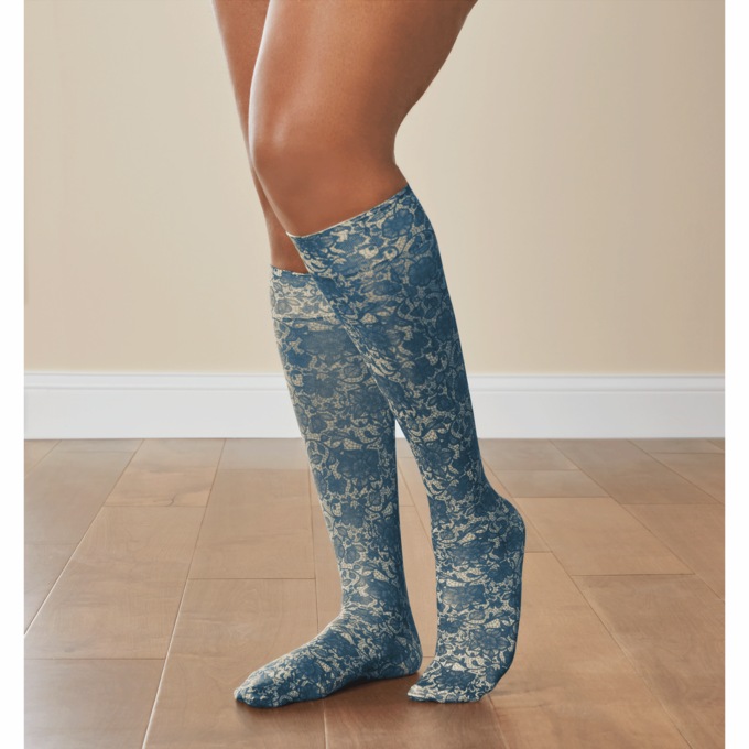 Celeste Stein Mild Patterned Compression Socks, , large