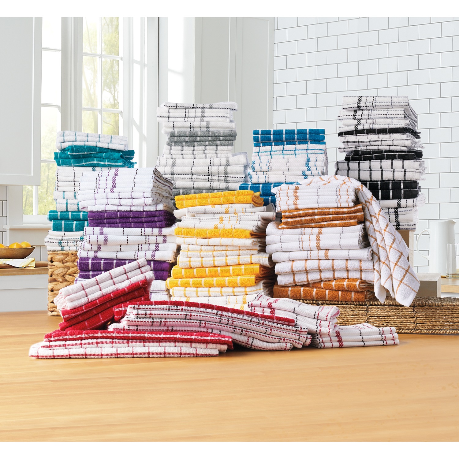 Color Connection 20 Piece Kitchen Towel Set Swiss Colony