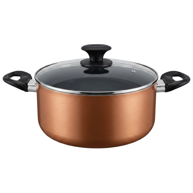 Ginny's 22-Piece Ceramic Cookware Set, Copper, large