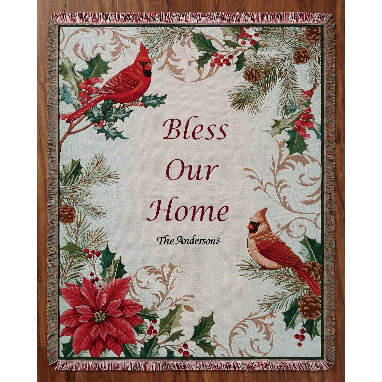 Personalized Tapestry Throw Blanket Swiss Colony