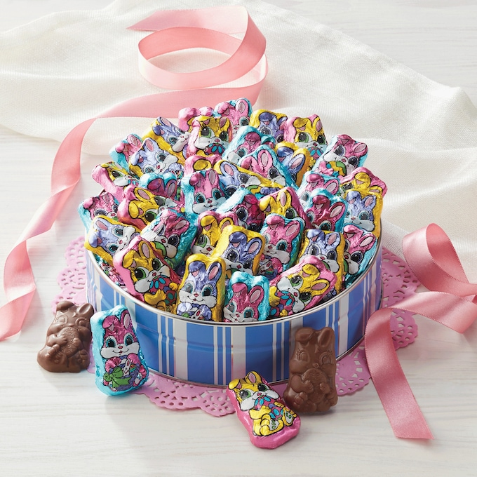 Foiled Bunnies Gift Tin, , large
