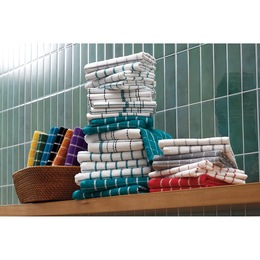Color Connection 20-Piece Kitchen Towel Set in Absorbent Cotton, , large