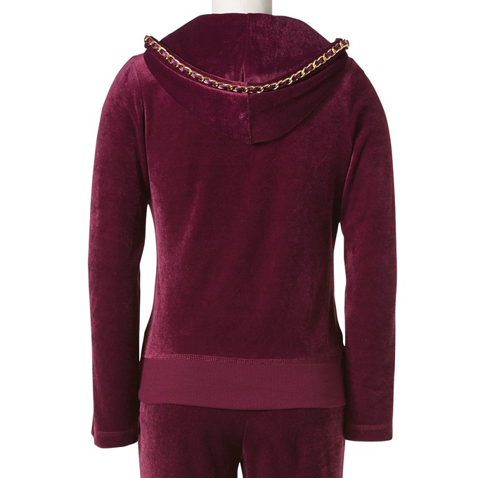 Chain Trim Velour Set, , large