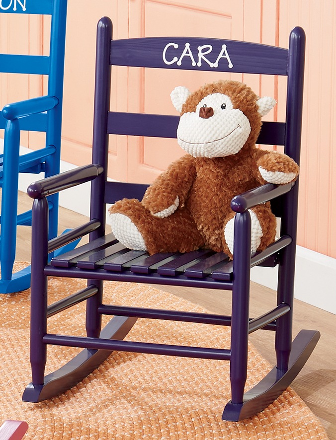 personalized wooden rocking chair for toddlers