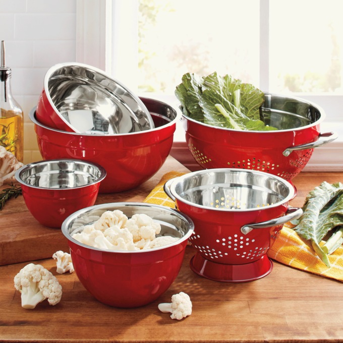 6-Piece Mixing Bowl & Colander Set, , large