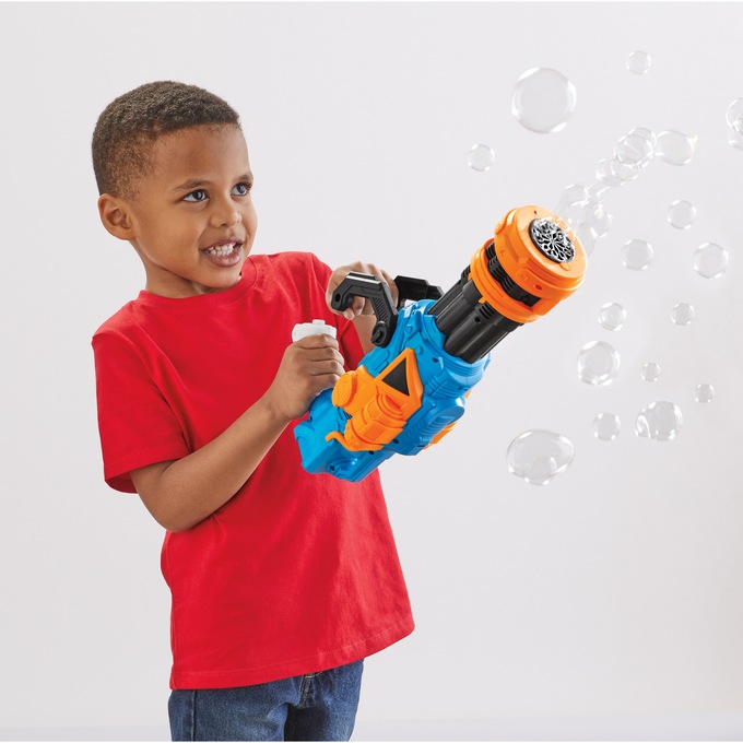 Space Armor Bubble Blaster, Blue Orange, large
