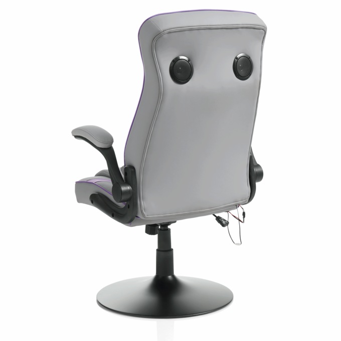 Immersive Audio and Vibration Swivel Gaming Chair, , large