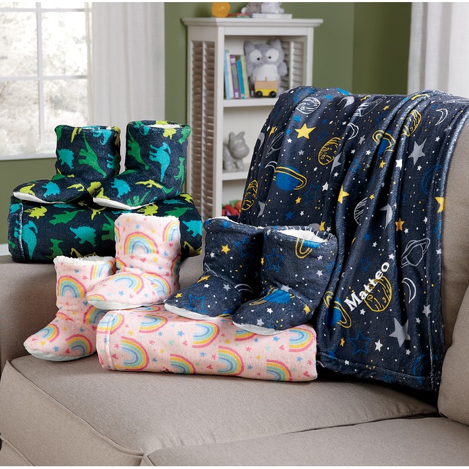 Blanket and hotsell slipper set