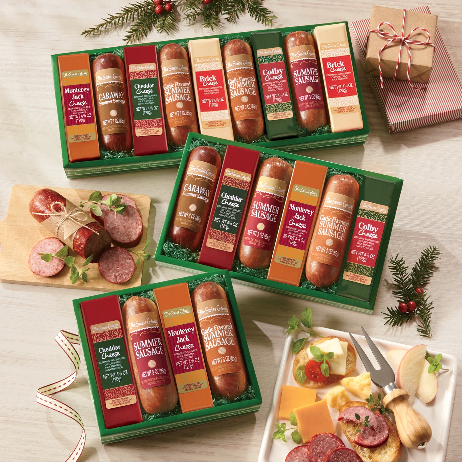 Sausage & Cheese Bars Gift Assortment Delivery Included Swiss Colony