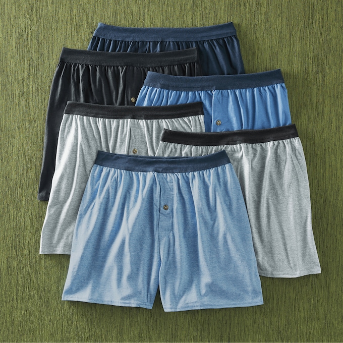 Hanes 6-Pack Knit Boxer, , large