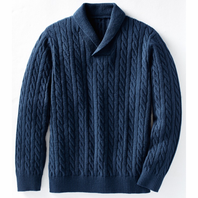 Shawl Collar Sweater, , large