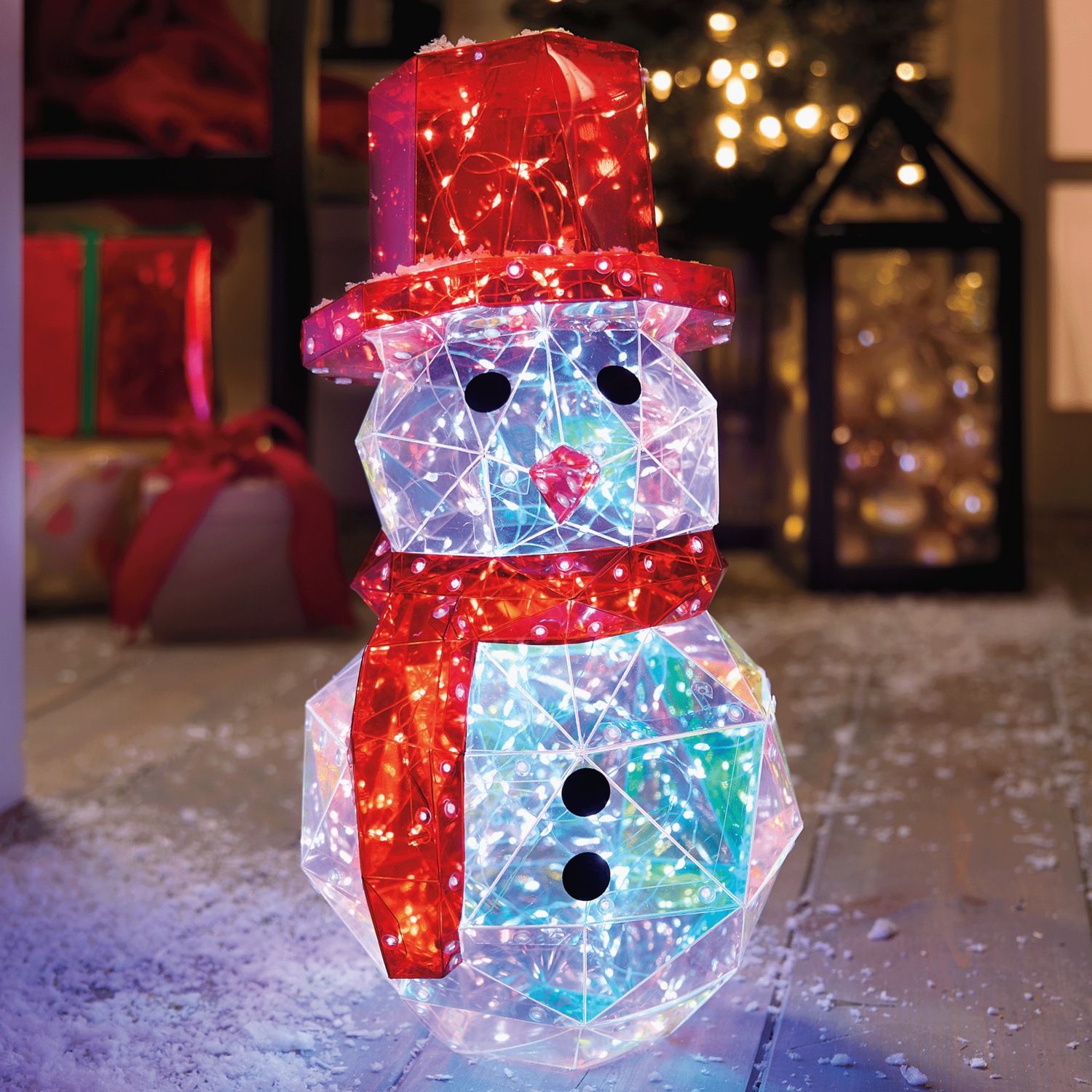 Lit Holographic Snowman | Swiss Colony