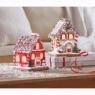 Lit Gingerbread Houses, , large