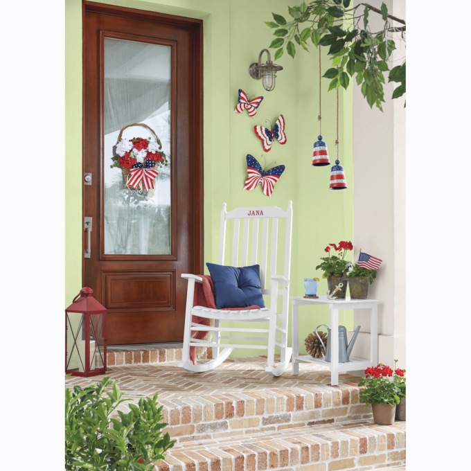 3-Piece Americana Butterfly Art, , large