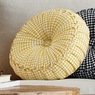 Round Gingham Pillow, , large