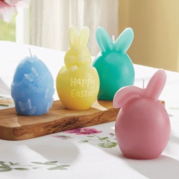 Set of 4 Easter Shaped Candles, , large